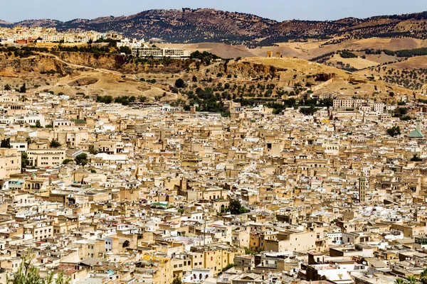 Vista Cidade Fes Morocco — Fotografia de Stock