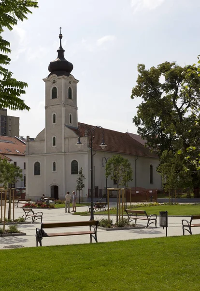 Άποψη Της Παλιάς Εκκλησίας Στην Πόλη Της Vilnius Lithuania — Φωτογραφία Αρχείου