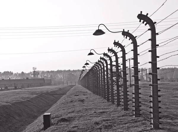 Zaun Des Schwarz Weißen Landes — Stockfoto