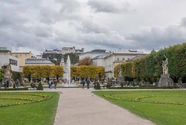 Salzburg Şehrindeki Güzel Park Manzarası — Stok fotoğraf