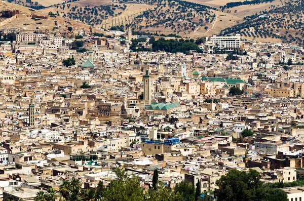 Vista Cidade Fes Morocco — Fotografia de Stock