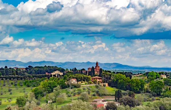 Toskana Talya Daki Siena Şehrinin Manzarası — Stok fotoğraf