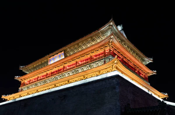 Tradycyjny Budynek Azjatycki Nocy — Zdjęcie stockowe