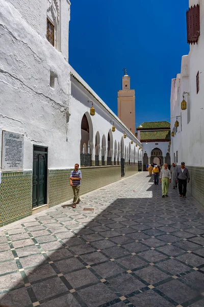 Θέα Της Παλιάς Πόλης Του Chefchaouen Morocco — Φωτογραφία Αρχείου