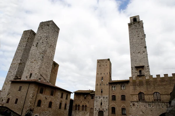 Kilátás Nyílik Középkori Város Siena Olaszország — Stock Fotó