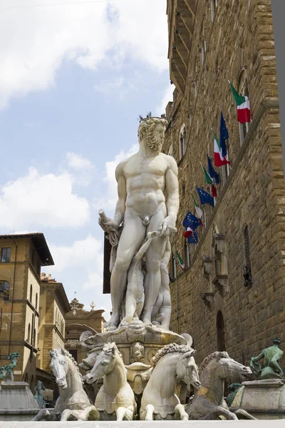 Estatua Famosa Plaza Navona Roma Italia — Foto de Stock