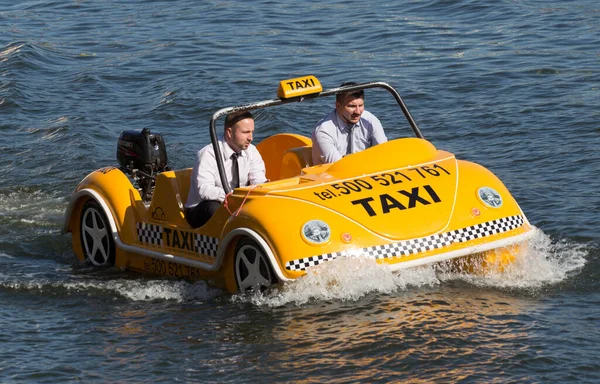 Gdansk Polen September 2015 Wassertaxi Auf Der Motlawa Danzig Die — Stockfoto