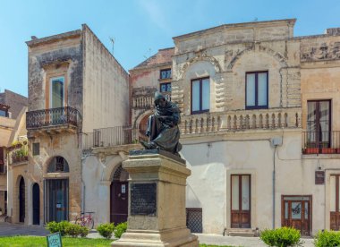 Eski San Marino şehrinin manzarası