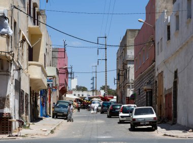 Safi şehrinin sokak manzarası, Fas