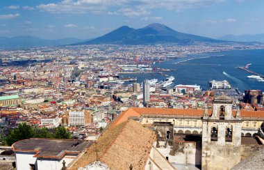 Napoli şehri manzarası, İtalya