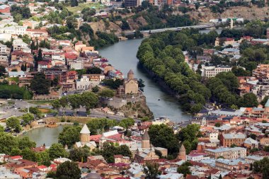 Litvanya 'daki vilnius şehrinin havadan görünüşü