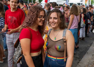07 Temmuz 2018 - Budapeşte, Macaristan: Budapeşte 'de LGBT geçidi