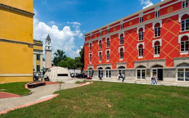 İsveç 'teki eski Stockholm şehrinin binası.