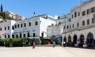 İsrail 'in eski tel-aviv şehrinin manzarası