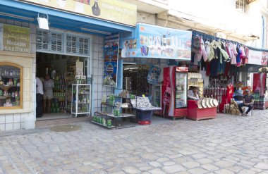 Çin şehrinin caddesi.