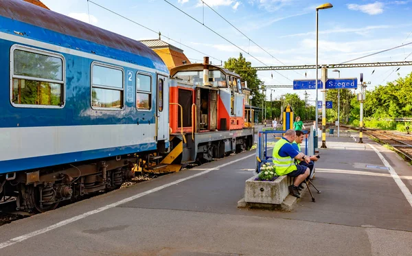 Vasútállomás Szegeden Magyarország — Stock Fotó