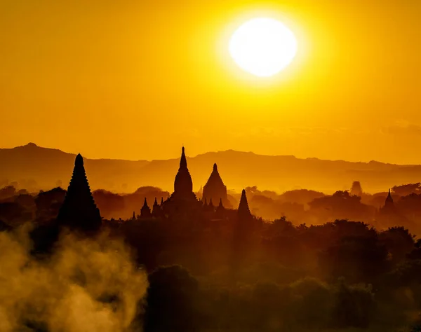 Sunset Bagan Myanmar — Stock Photo, Image