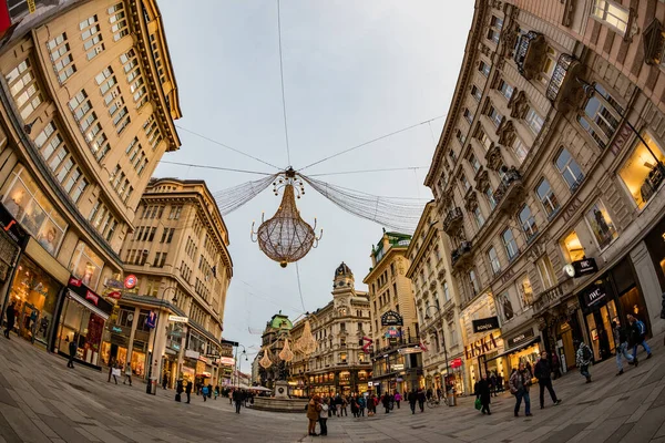 Wien Österreich Dezember 2019 Jährlicher Weihnachtsmarkt Der Innenstadt Der Österreichischen — Stockfoto