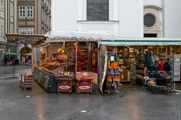 Europäische Stadt Zur Weihnachtszeit — Stockfoto