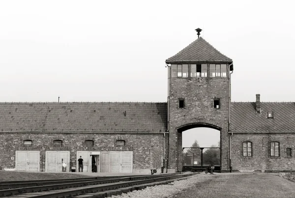 Oświęcim Polska Październik Auschwitz Camp Były Nazistowski Obóz Zagłady Października — Zdjęcie stockowe