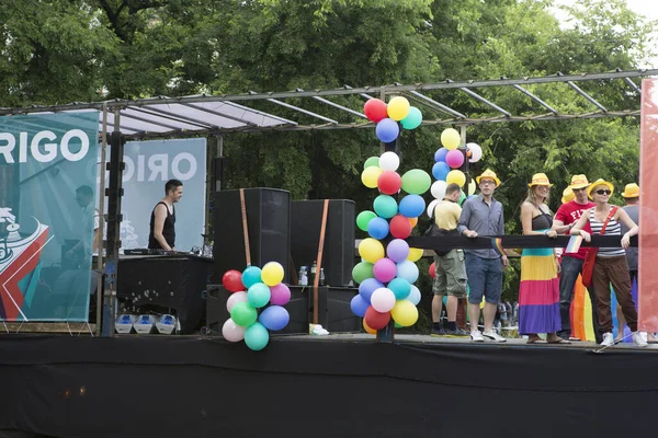 Budapest Hungary July Unidentified People Took Part Budapest Gay Pride — Stock Photo, Image