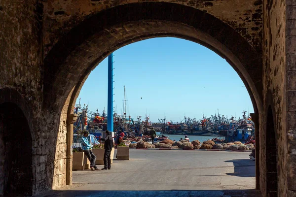 Kilátás Város Essaouria Marokkó — Stock Fotó