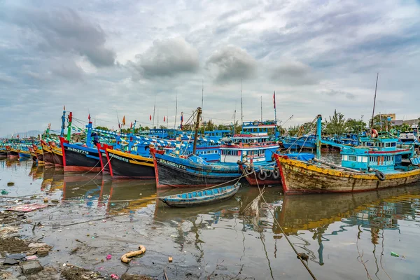 Bateaux Pêche Dans Port Asiatique — Photo