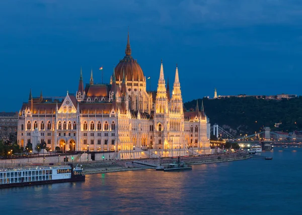 view of the hungarian parliament building in budapest, hungary