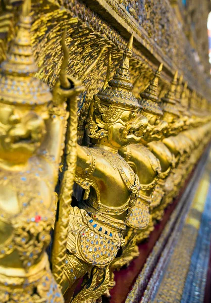 Wat Phra Kaew Złota Świątynia Tajlandii — Zdjęcie stockowe