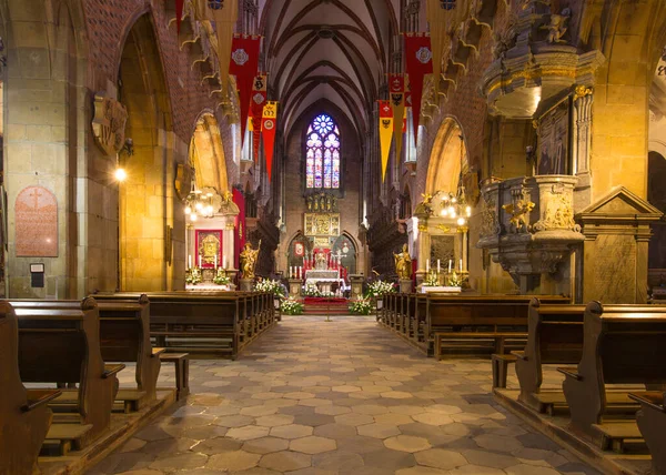 Interior Church City Prague — Stock Photo, Image