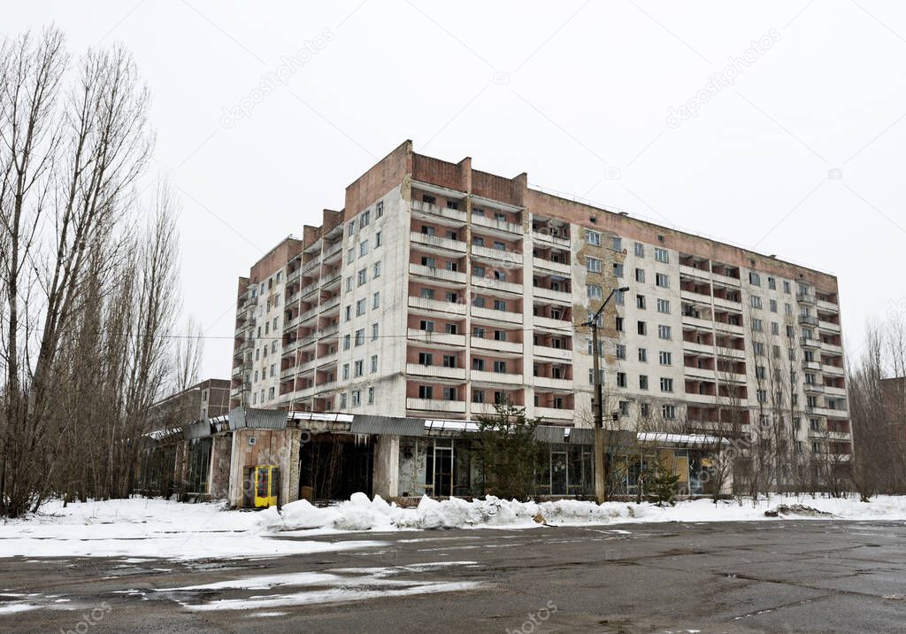 building in the city of orenburg, russia