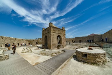 Antik Jaipur, Rajasthan, Hindistan 'ın manzarası