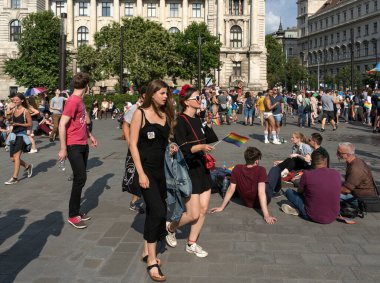 07 Temmuz 2018 - Budapeşte, Macaristan: Budapeşte 'de LGBT geçidi