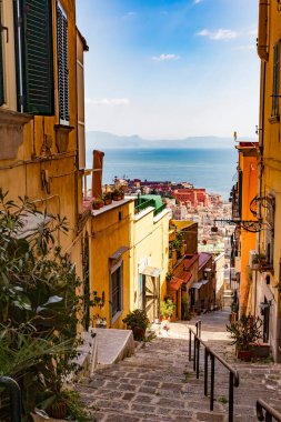 Eski Rovinj, Hırvatistan 'da tipik İtalyan sokak manzarası