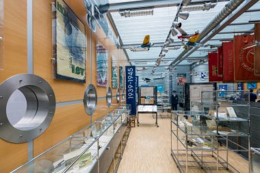 Varşova, Polonya - 12 Temmuz 2012: Polonya LOT Polonya Havayolları Havacılık Müzesi Varşova, Polonya.