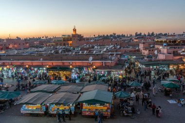 Marakeş, Fas 'ta geleneksel pazar
