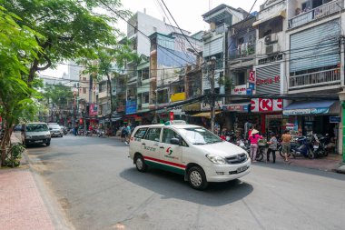 Asya şehrinin sokak manzarası