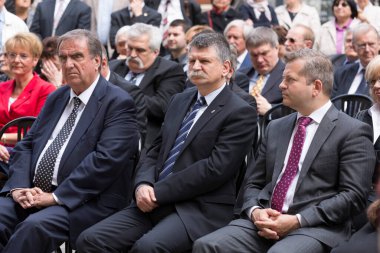 İş adamlarıyla iş konferansı