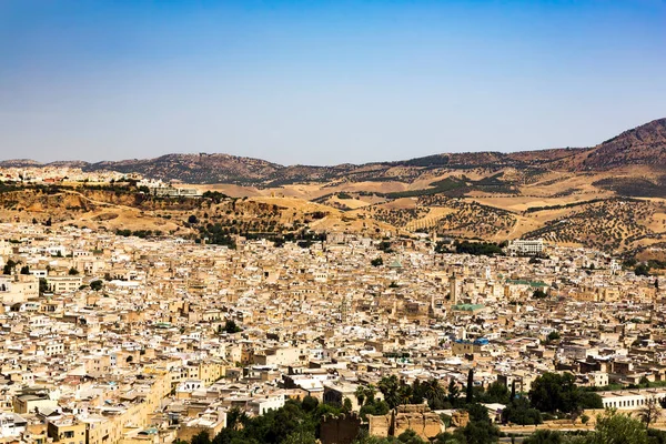 Pohled Město Fes Morocco — Stock fotografie