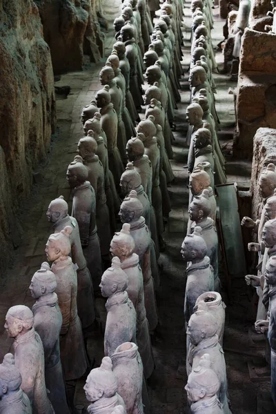 Xian China Agosto 2017 Guerreros Terracota Xian China — Foto de Stock