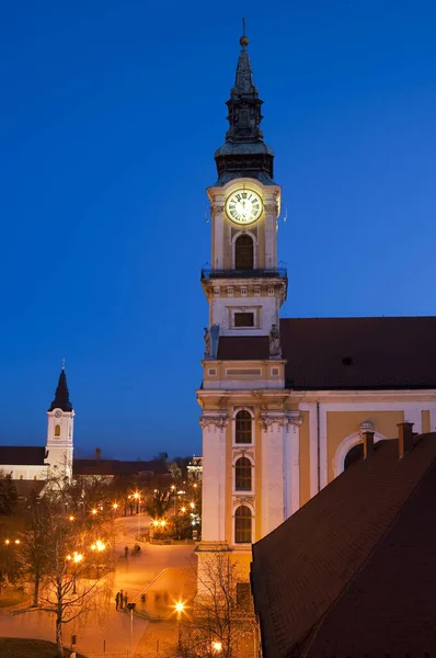 Vista Nocturna Del Ayuntamiento Prague — Foto de Stock