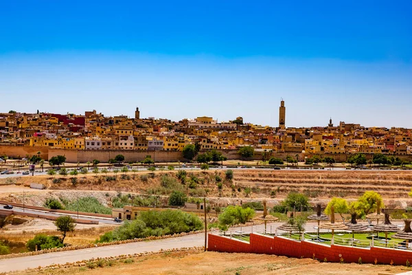 Vista Cidade Fez Marocco — Fotografia de Stock