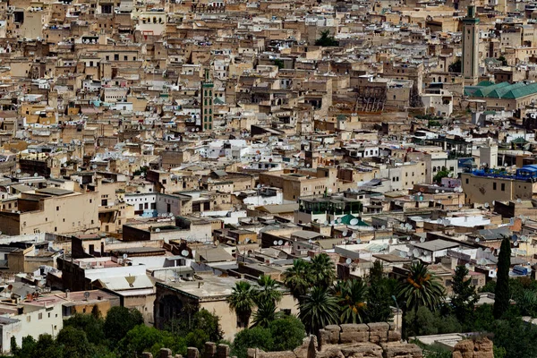 Luchtfoto Van Oude Stad Marokko — Stockfoto