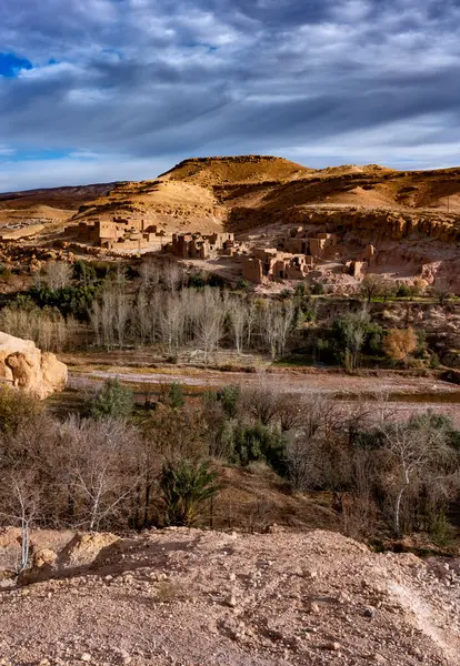 Vieille Ville Traditionnelle Dans Désert Maroc — Photo