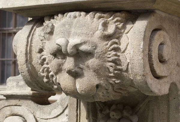 Detal Marmurowego Posągu Mieście Malta — Zdjęcie stockowe