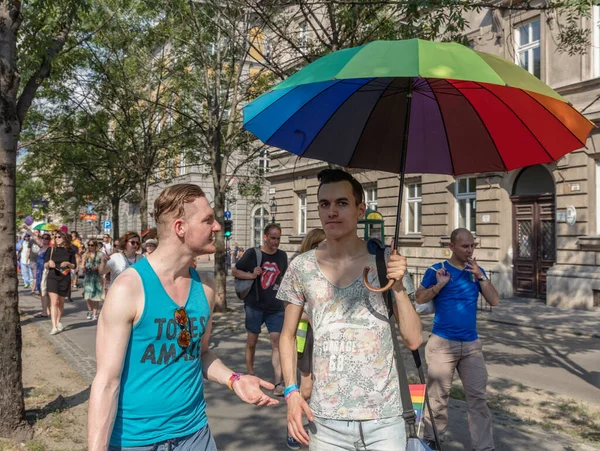 Lgbt Průvod Budapešti Maďarsko — Stock fotografie