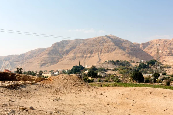 Vista Deserto Mar Morto Israel — Fotografia de Stock