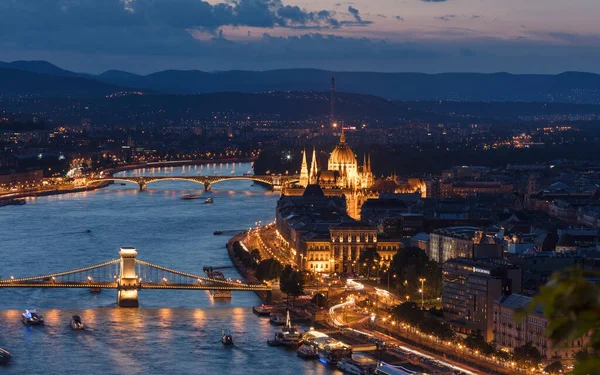 Budapest Ungarisch Blick Auf Die Donau — Stockfoto
