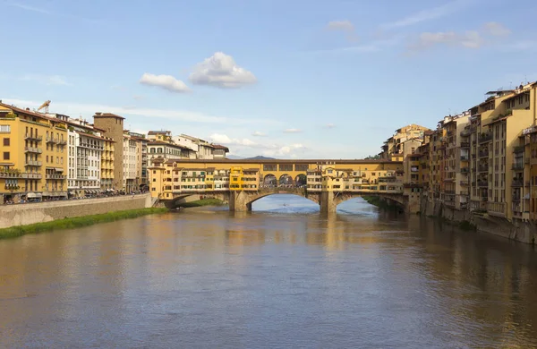 Vista Ponte Vecchio Florencia Italia — Foto de Stock