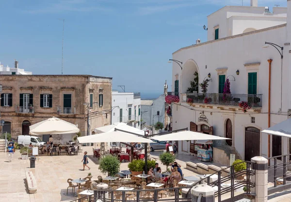 Stadt Ostuni Apulien Süditalien — Stockfoto